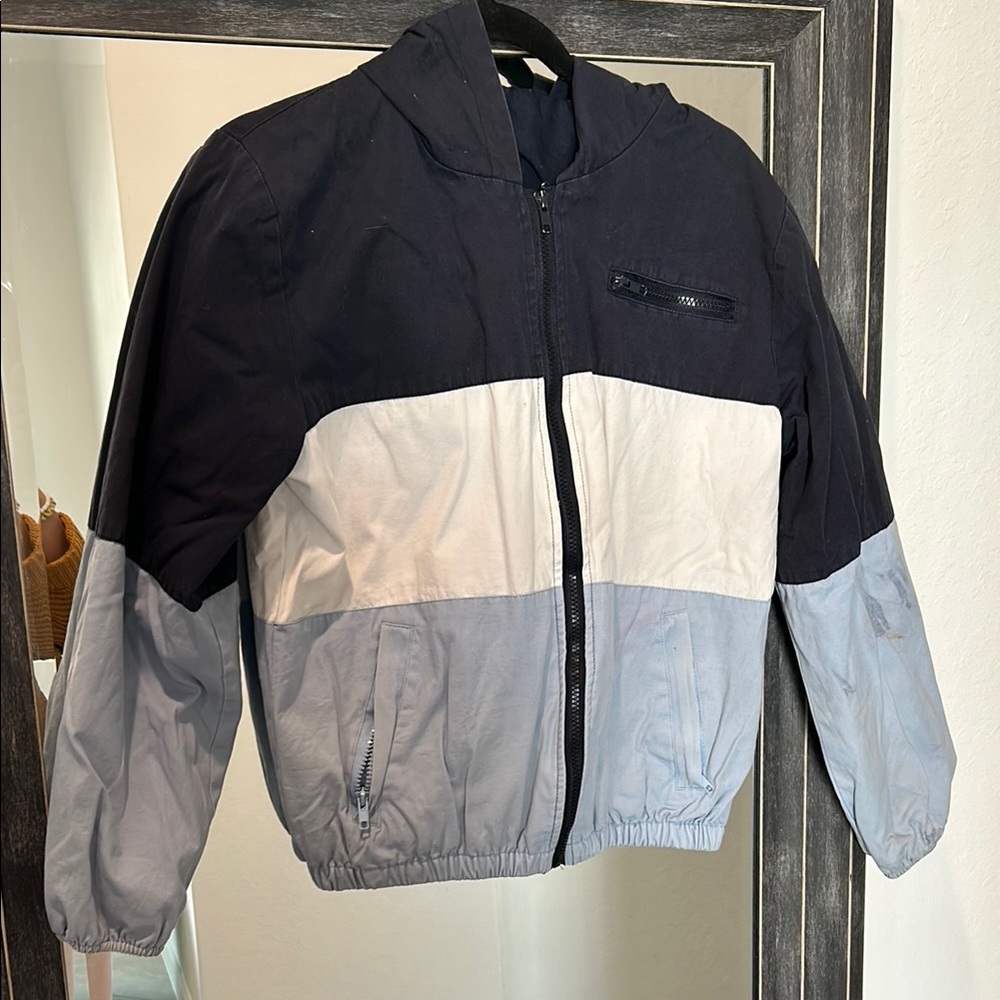 vintage brandy melville color block windbreaker
